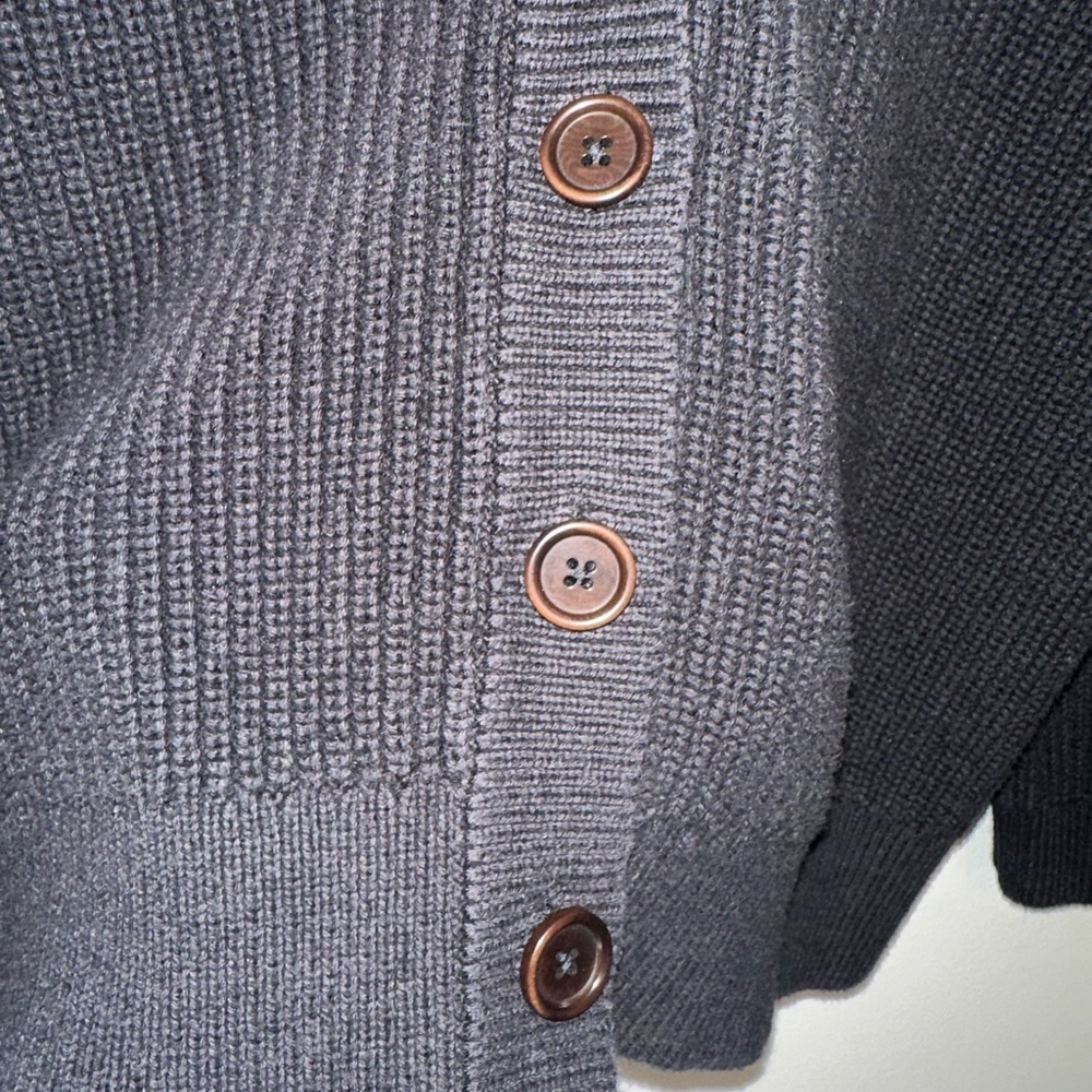 Pact Women's Luxe Knit Black Cardigan Sweater size XL - Picture 3 of 5